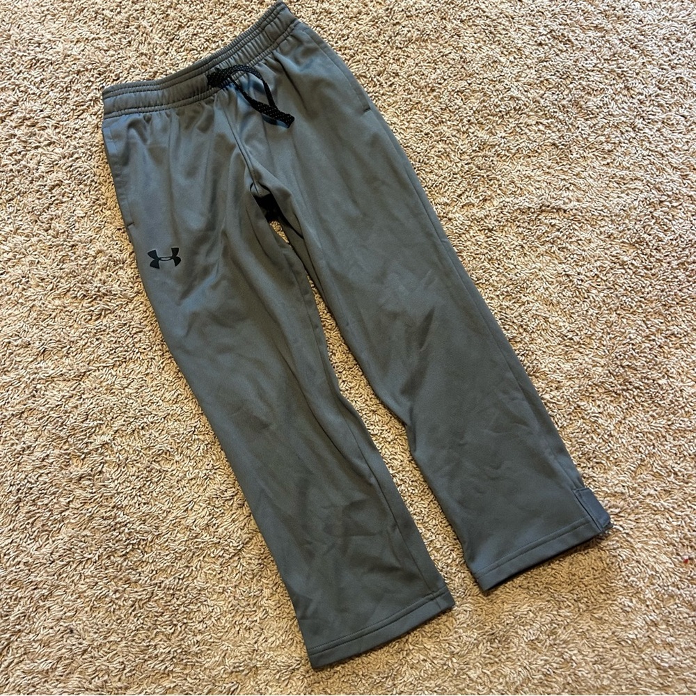Under Armour Gray Sweatpants Boys Youth Small